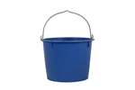 Reinforced bucket 12 l - with handle blue - tüv/gs