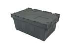 Lidded crate 600x400x265 mm - 46 l facility pro - recycled