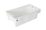 Fish crate - stackable / nestable 800x450x270 mm - white - 40kg/60l