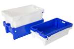 Fish crate - stackable / nestable 800x450x270 mm - blue - 40kg/60l
