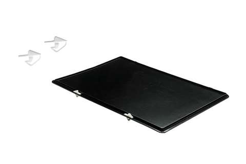 Hinged lid for 600x400 mm black