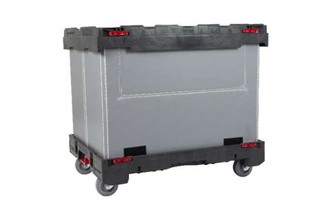 Dolly pack 812x612x736 mm 4 wheels - with flap door