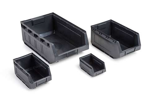 Small parts bin - series 2000 240x145x125 mm - recycled black