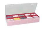 Organizer with 10 removable insert trays 125x268x50 mm - series 5000