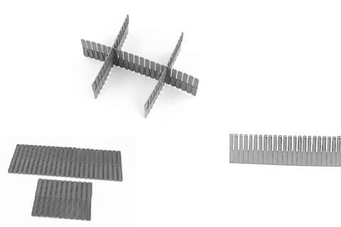 Cuttable separator 1100x45 mm 