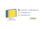 Mobil Plastic - Metal wall cabinet incl. 201 pcs Crystal box tilt bins - 1870x800x1950mm 