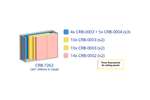 Mobil Plastic - Metal wall cabinet incl. 341 pcs Crystal box tilt bins - 1870x800x1950mm 