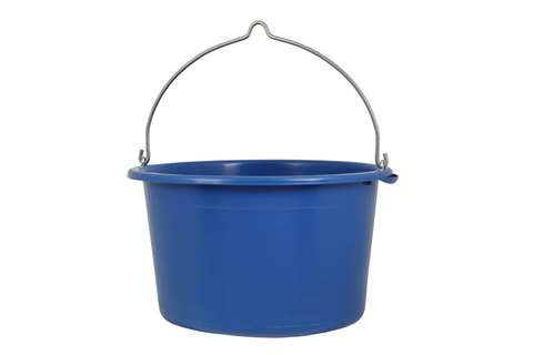 Reinforced bucket 40 l - with bracket blue - gs