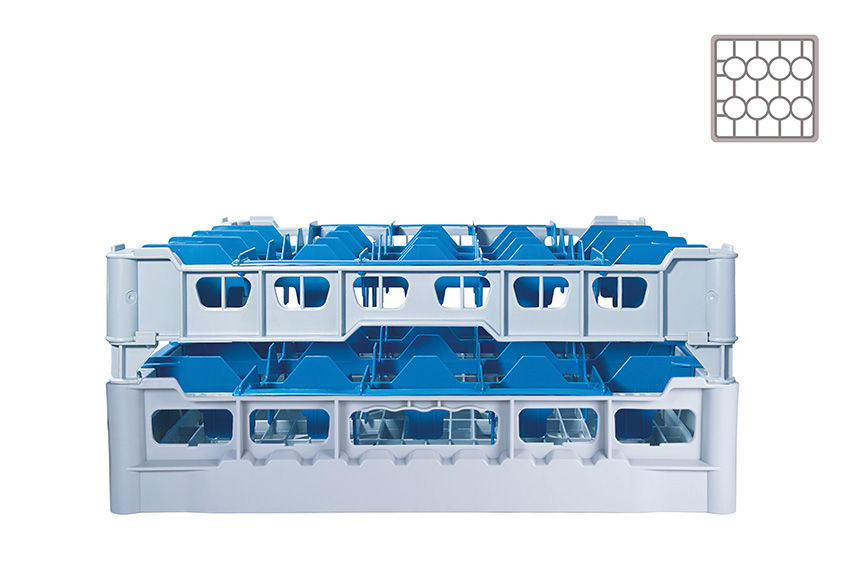 Clixrack 20 compartiments (max Ø 99 mm)