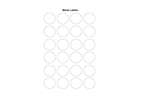 FIFO Bottle - White label sheet with 24 blanc labels 