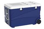 Insulated cooler - 80l on 2 wheels ice box pro - 830x470x520mm