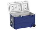 Insulated cooler - 80l on 2 wheels ice box pro - 830x470x520mm