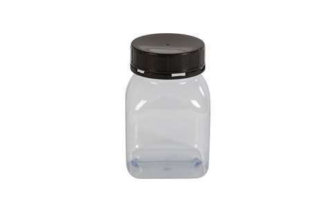 Square container wide opening - 500ml serie 310 pvc - with sealable lid