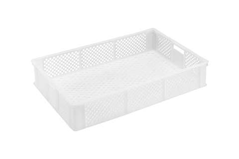 Stacking crate - 25 l - multi 600x400x120 mm - vented - white