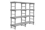  - Rack 2000x500x1900mm - 4 levels - spacing 500mm - bottom clearance 200mm - 2 sections 