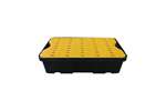 Qubb - Spillpallet 600x400 mm - 20l with yellow grid