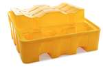 Qubb - Leak tray - 2 lying barrels - 450l 1375x1350x635mm