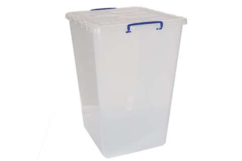 Transparent box incl lid 106l winged lid - 520x460x675mm