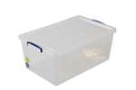 Transparent box lid included 695x440x287mm - 62l - nestable