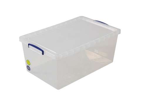 Transparent box lid included 695x440x287mm - 62l - nestable