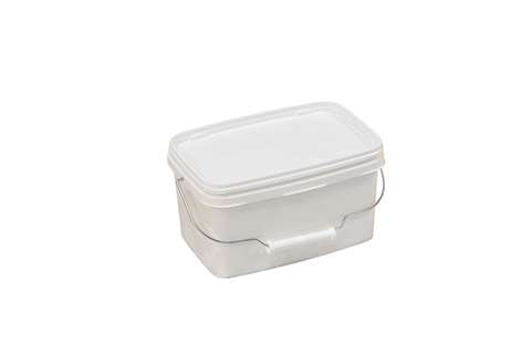 Rectangular hinged bucket - 3,6l pack - without lid