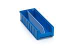 Qubb - Longitudinal divider shelf tray Blue Box - 400x90mm 