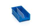 Qubb - Longitudinal divider with cut-outs shelf tray Blue Box - 300x90mm 