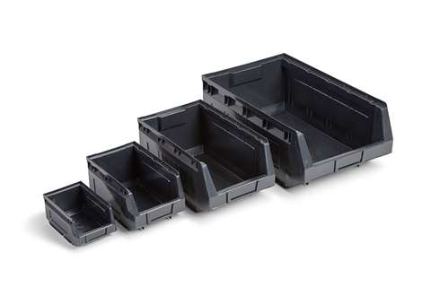 Small parts bin - series 2000 345x207x165mm - recycled black