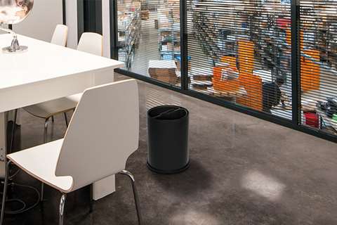 Probbax - Round waste basket 10l - 2 compartiments - insert black 5l  Probbax - Round waste basket 10l - 2 compartiments - insert black 5l