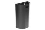 Probbax - Half-round wall bin - 40l 350x190x495mm - incl. wall mounting