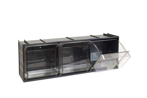 Plastic tilt bins