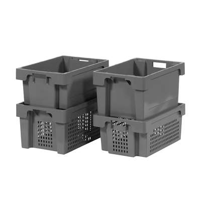 Rotary Stacking Containers | Plastibac