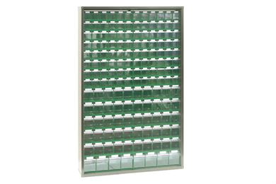 Tilt bin cabinets