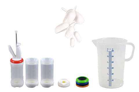 Bouteilles de sauce & outils de cuisine