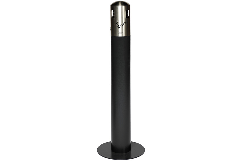 Stand alone ashtray - 5l - 1500 butts - ø 310 x 980mm 