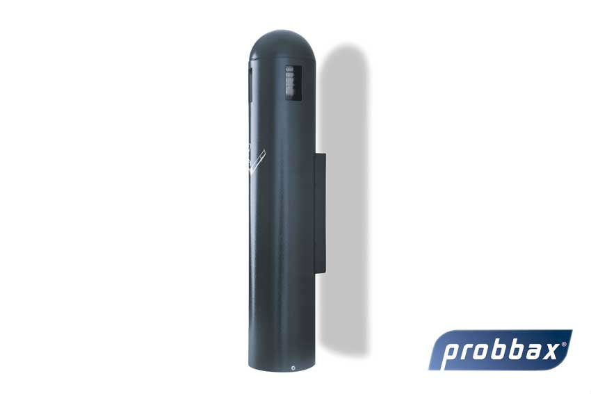 Cendrier mural tubulaire 1.8 l - jusqu'a 540 megots 