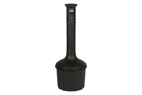 Standing ashtray on foot 10l - plastic - incl. galva bucket