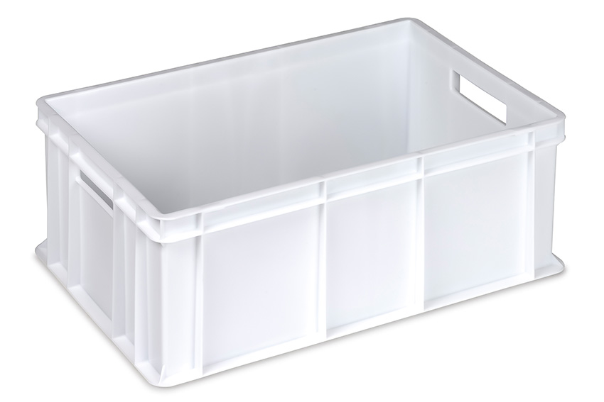 EN bac gerbable Food natural 42l - 600x400x220mm - parois et fond fermés - 2 poignées ouvertes 