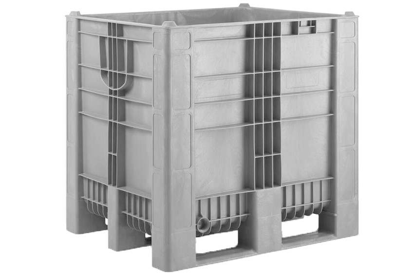 Caisse-palette - 1200x1000x1140mm - monobloc - 3 semelles 