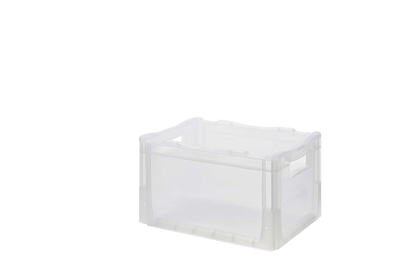 EN Stacking bin Budget Crystal 21l - 400x300x225mm - closed sides and closed reinforced bottom 