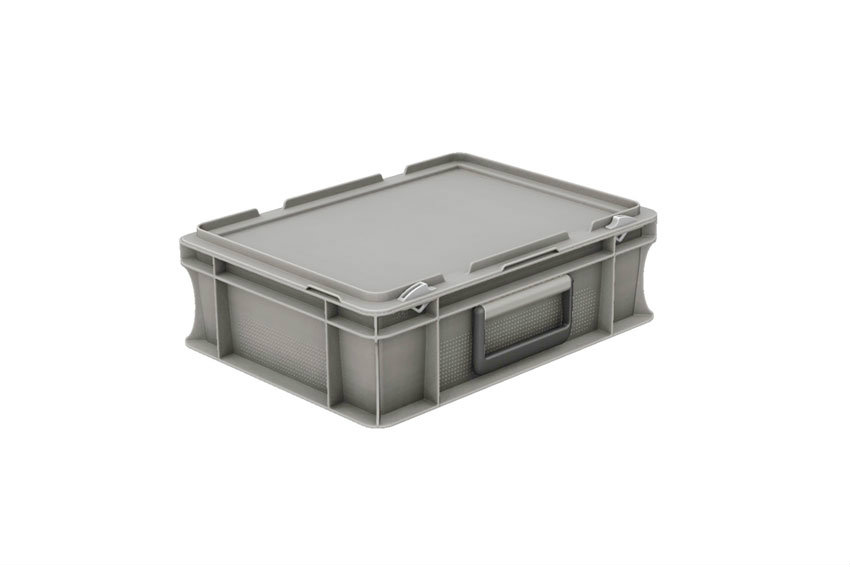 Euronorm coffre avec couvercle et poignee 10l - 400x300x133mm 