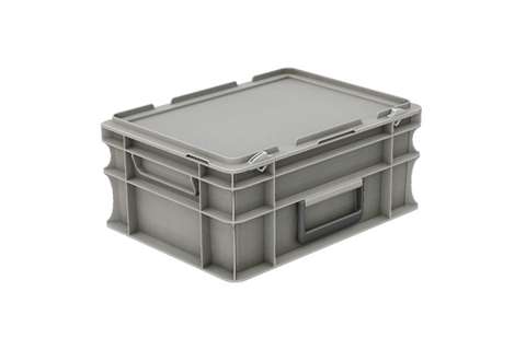 Euronorm case with lid and handle 15l - 400x300x183mm