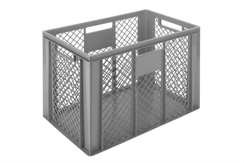 EN Bac gerbable Classic 83l - 600x400x420mm - parois perforées et fond fermé 