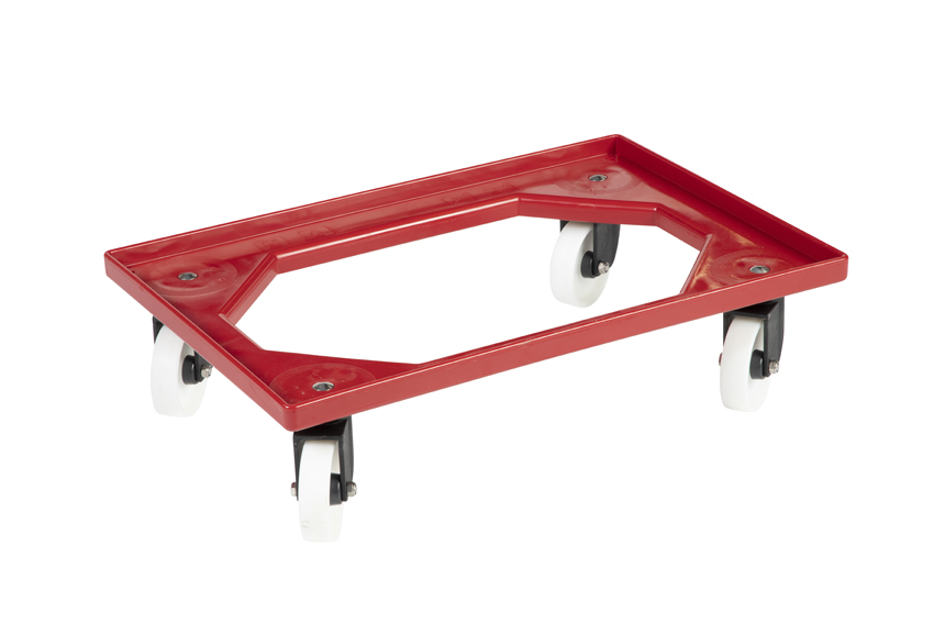 Transport undercarriage Food - 4 PA swivel castors - ABS frame - PA forks 
