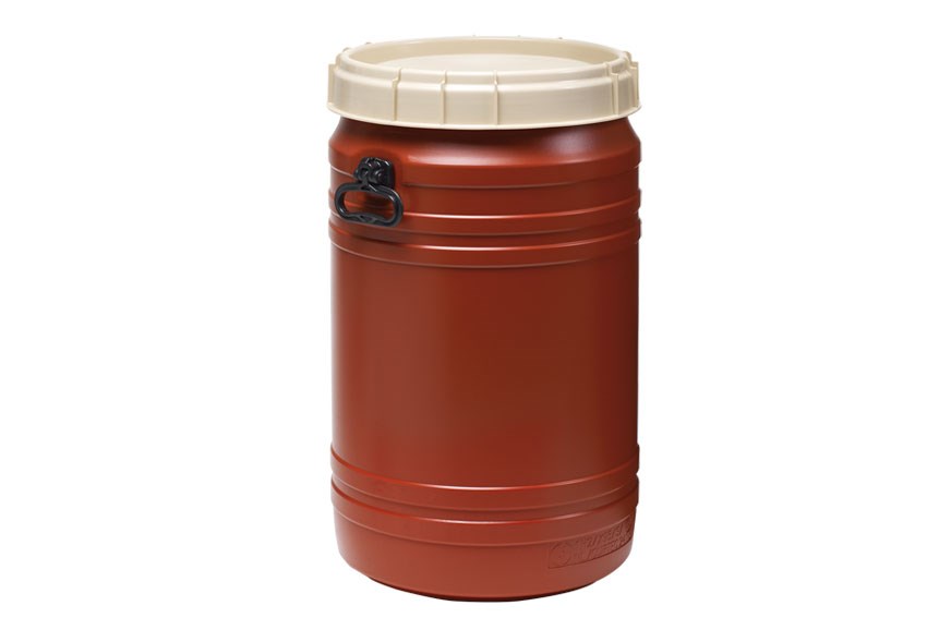 Super wide neck barrel 75 l (un) - with 2 handles 