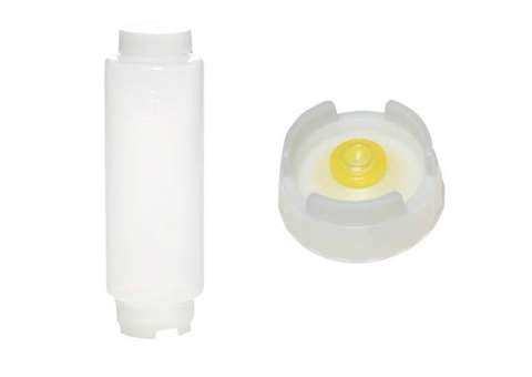 Squeeze bottle medium membrane 12pce/pck - with white screw cap - 592ml