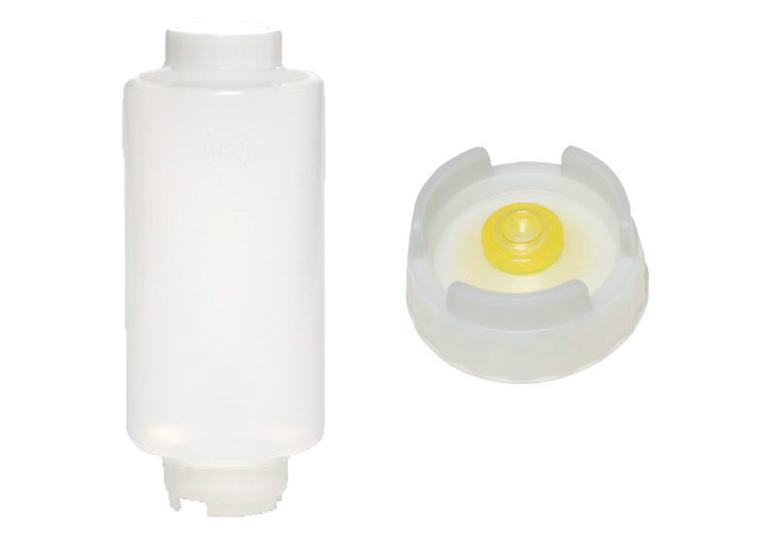 Bouteille souple membrane moyenne 6/pck - avec couvercle à vis blanc - 946ml 