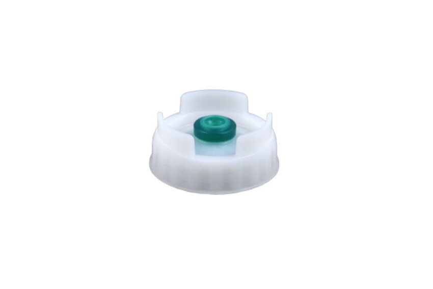 Screw cap with green silicone valve - 6pce/pck - for smooth sauce 