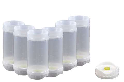 Back up bottle 473ml - 6pce/pck - with single hole membrane