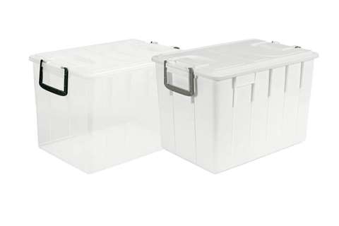 Bac de stockage pour aliments 60l - 380x580x378mm - couvercle inclus - fermé